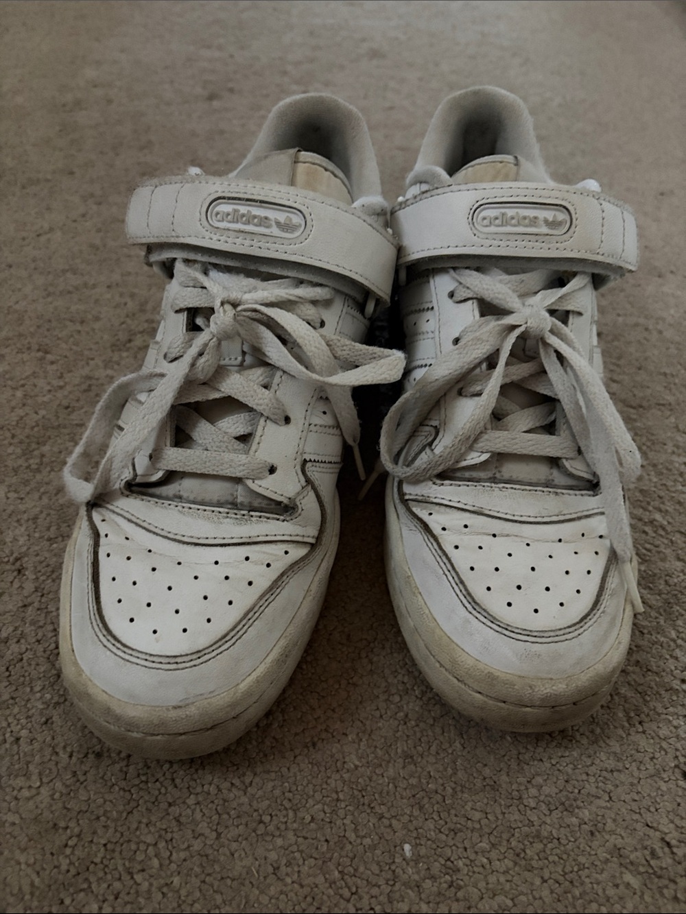 adidas white forum low women’s 9 men’s 7.5